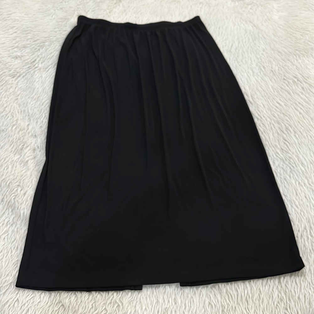 I.N. Studio women’s black slinky stretchy black elastic skirt size 1x